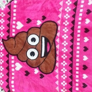 Poo Emoji Fleece Nightgown
